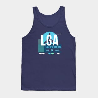 New York (LGA) Airport // Sunset Baggage Tag Tank Top